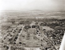 Aerial view of Handley HS area, looking west